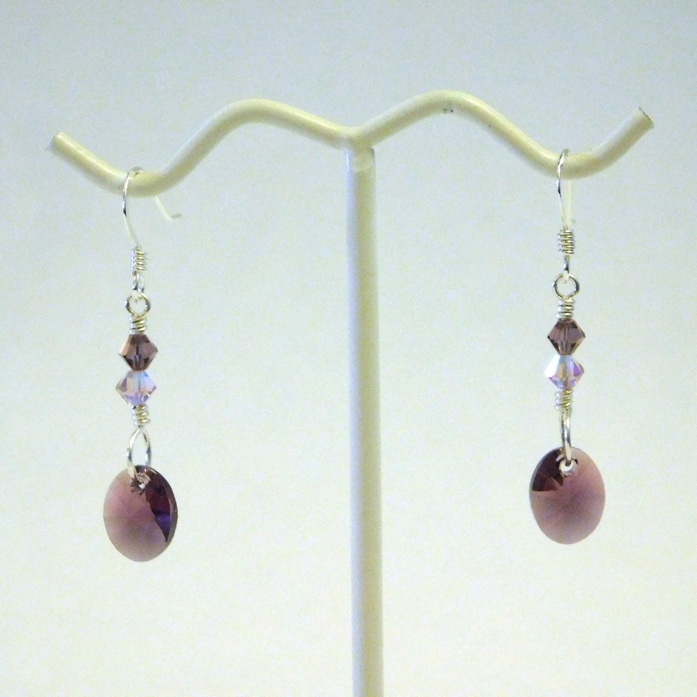NWOT .925 Swarovski Crystal Earrings A137
